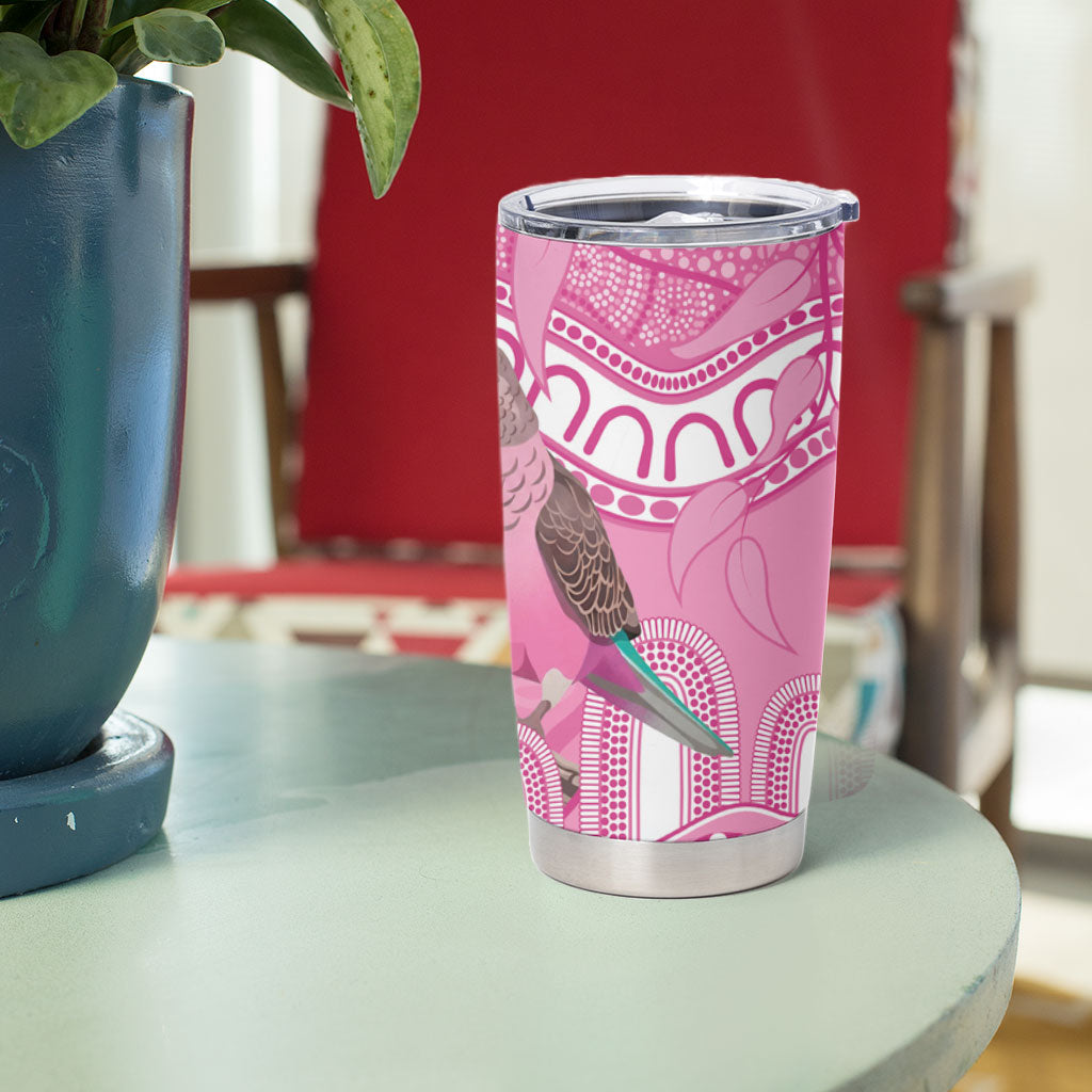 Indigenous Australia Bourkie Tumbler Cup Aussie Bourke's Parrot Aboriginal Art