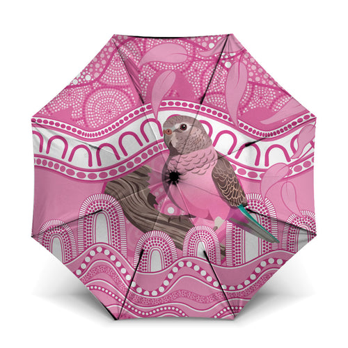 Indigenous Australia Bourkie Umbrella Aussie Bourke's Parrot Aboriginal Art
