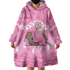 Indigenous Australia Bourkie Wearable Blanket Hoodie Aussie Bourke's Parrot Aboriginal Art