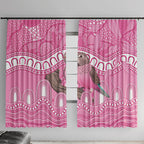 Indigenous Australia Bourkie Window Curtain Aussie Bourke's Parrot Aboriginal Art