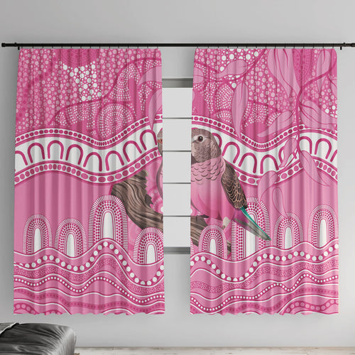 Indigenous Australia Bourkie Window Curtain Aussie Bourke's Parrot Aboriginal Art