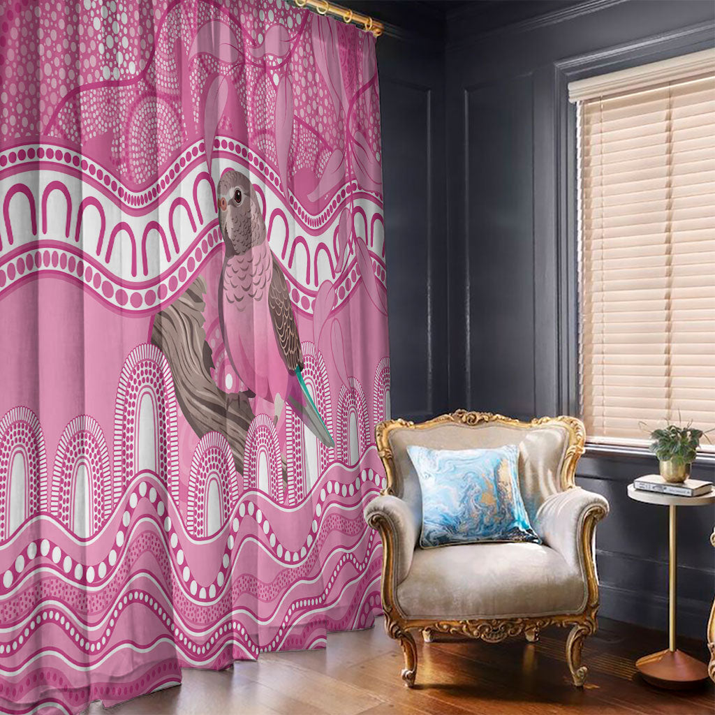 Indigenous Australia Bourkie Window Curtain Aussie Bourke's Parrot Aboriginal Art