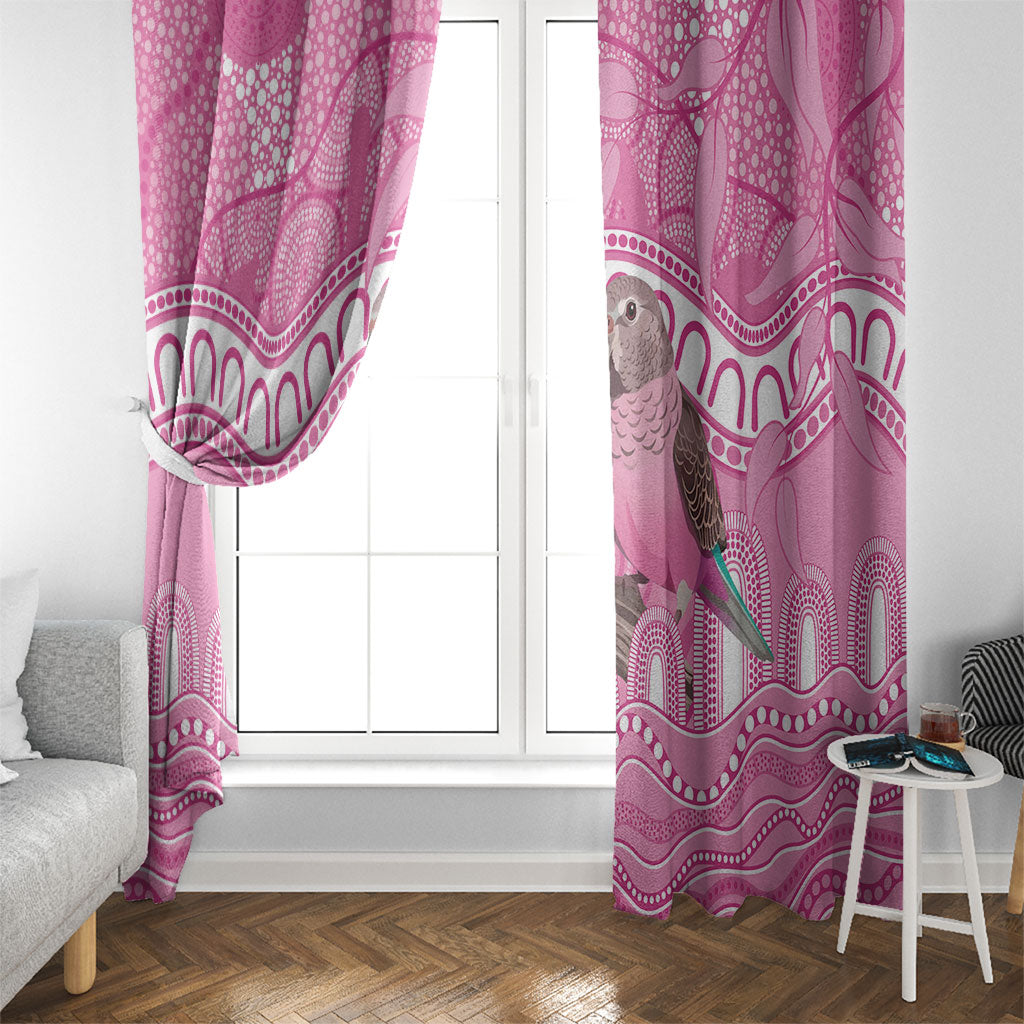 Indigenous Australia Bourkie Window Curtain Aussie Bourke's Parrot Aboriginal Art