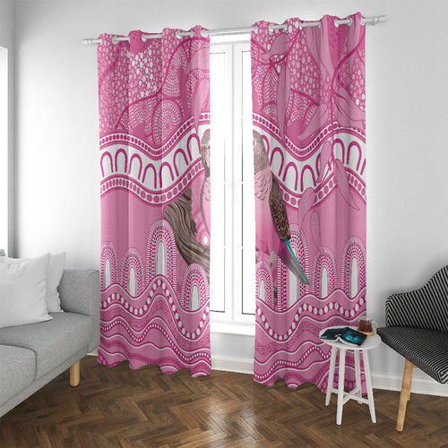 Indigenous Australia Bourkie Window Curtain Aussie Bourke's Parrot Aboriginal Art