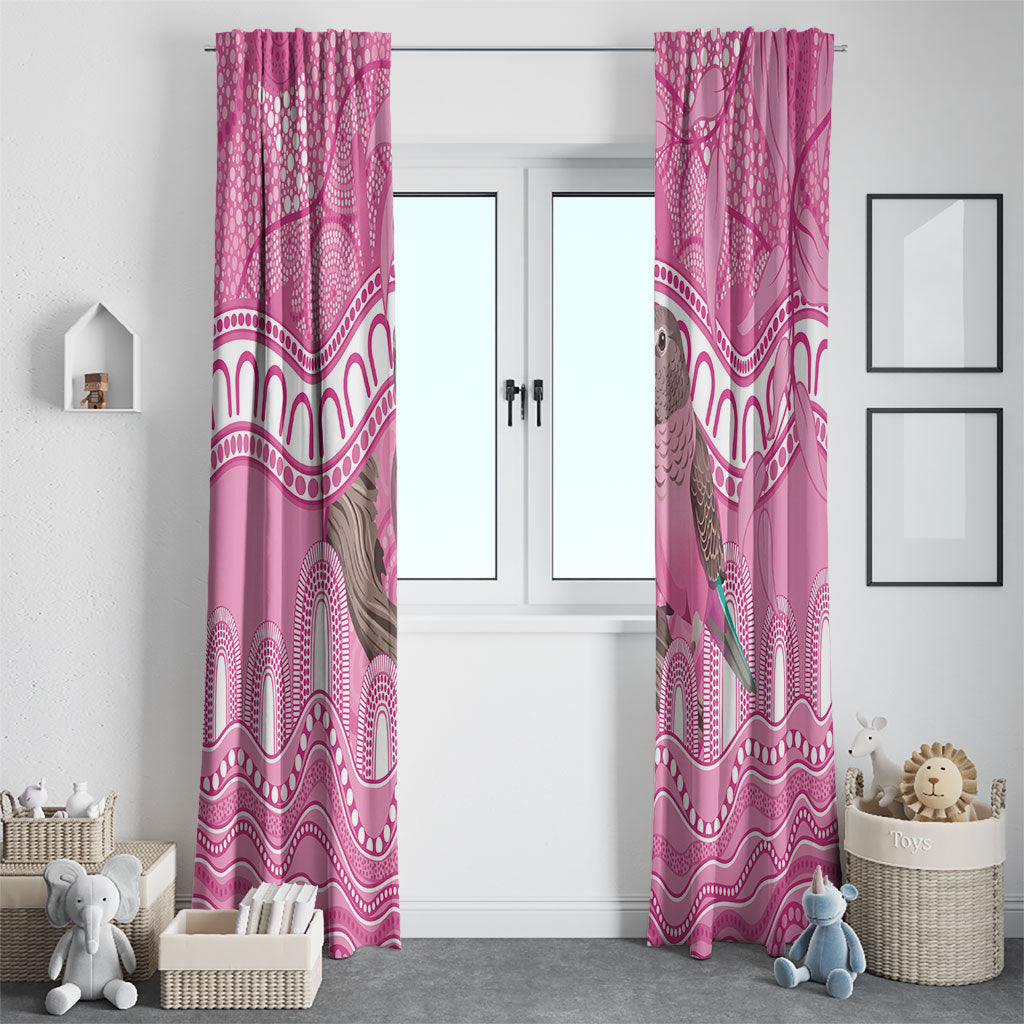 Indigenous Australia Bourkie Window Curtain Aussie Bourke's Parrot Aboriginal Art