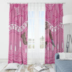 Indigenous Australia Bourkie Window Curtain Aussie Bourke's Parrot Aboriginal Art
