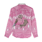 Indigenous Australia Bourkie Women Casual Shirt Aussie Bourke's Parrot Aboriginal Art