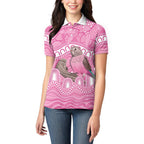 Indigenous Australia Bourkie Women Polo Shirt Aussie Bourke's Parrot Aboriginal Art
