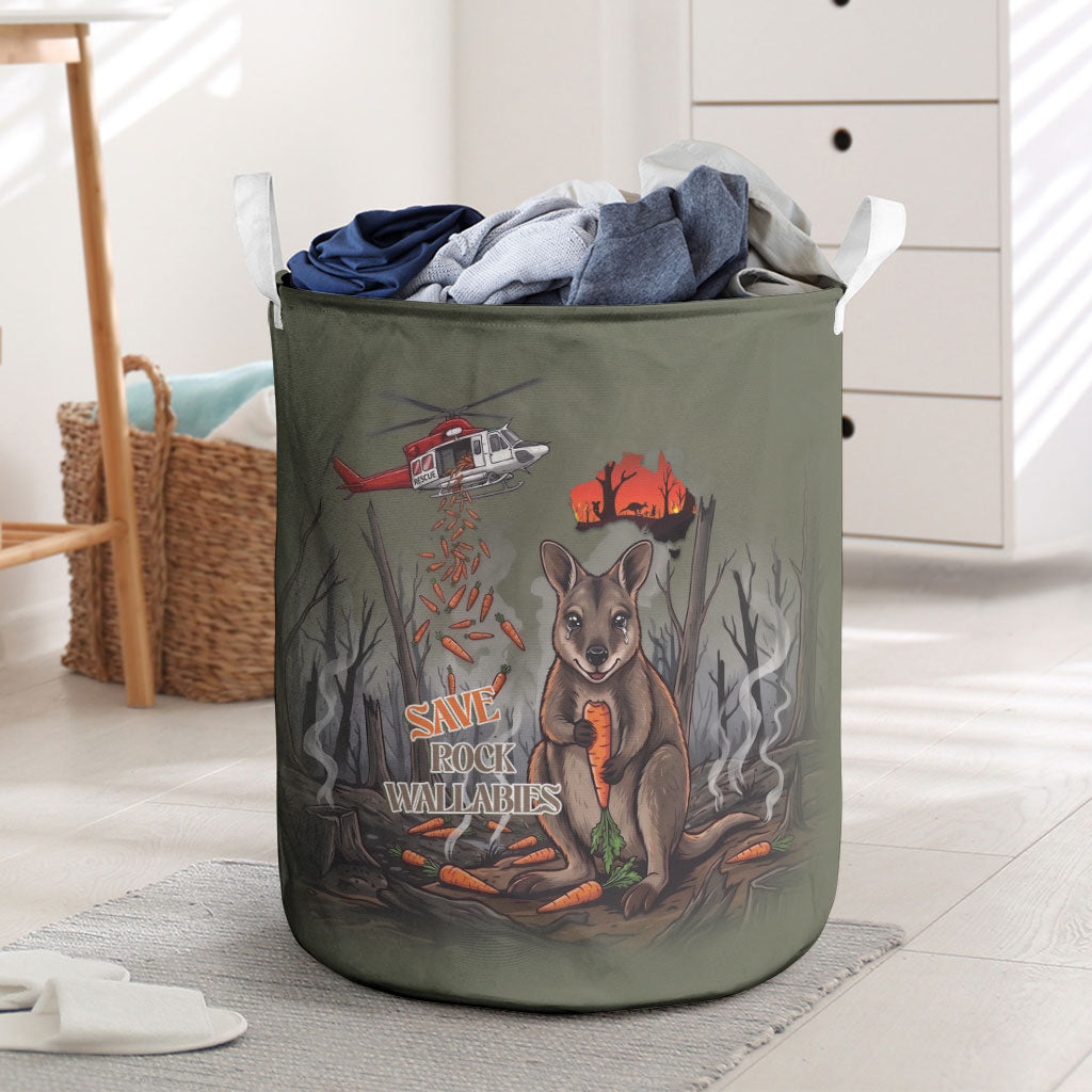 Save Rock Wallabies Australia 2026 Laundry Basket