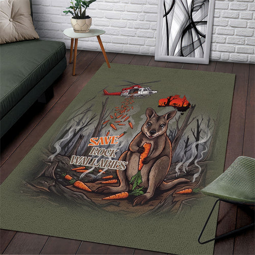 Save Rock Wallabies Australia 2026 Area Rug