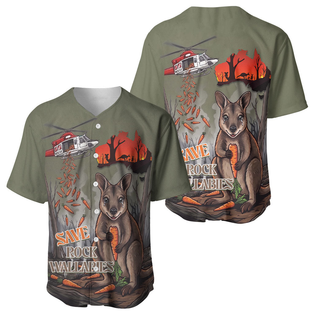 Save Rock Wallabies Australia 2026 Baseball Jersey