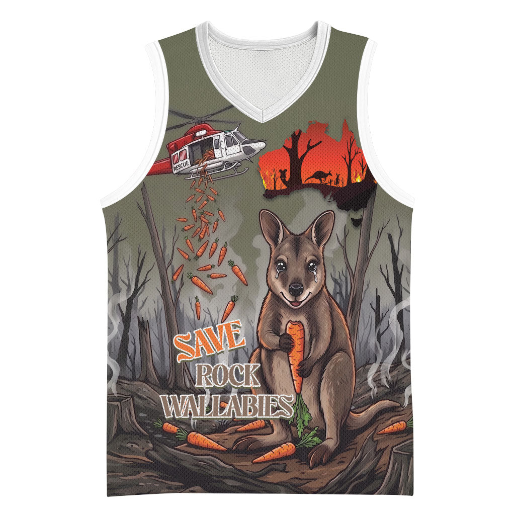 Save Rock Wallabies Australia 2026 Basketball Jersey