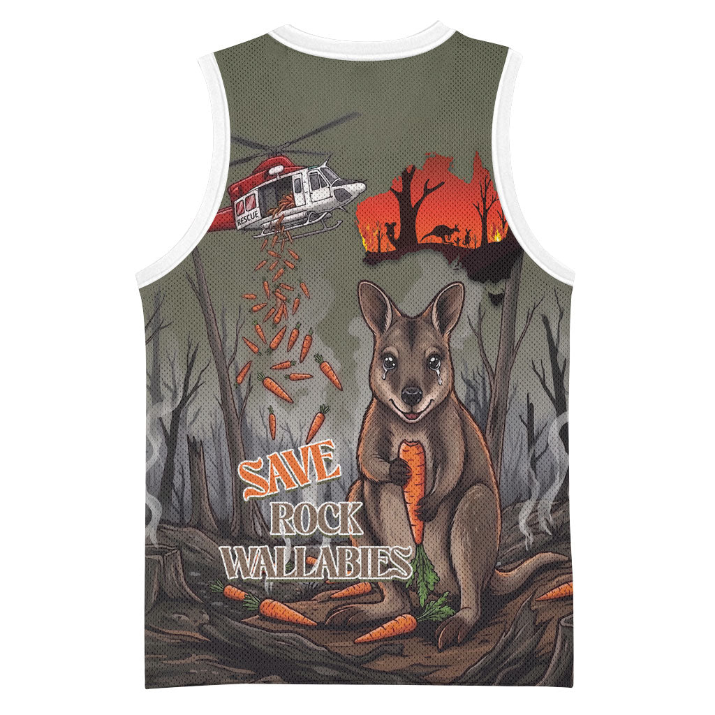 Save Rock Wallabies Australia 2026 Basketball Jersey