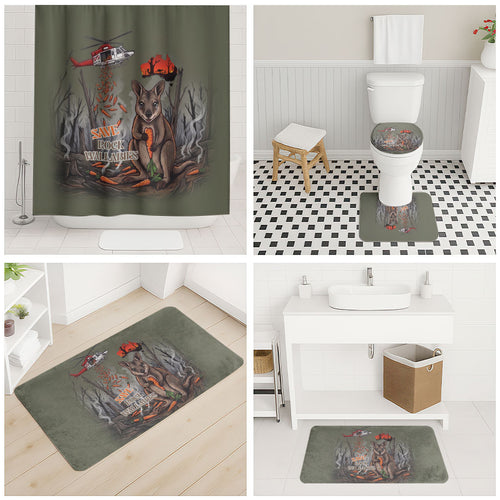 Save Rock Wallabies Australia 2026 Bathroom Set