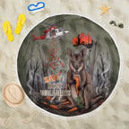 Save Rock Wallabies Australia 2026 Beach Blanket