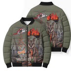 Save Rock Wallabies Australia 2026 Bomber Puffer Jacket