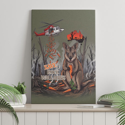 Save Rock Wallabies Australia 2026 Canvas Wall Art