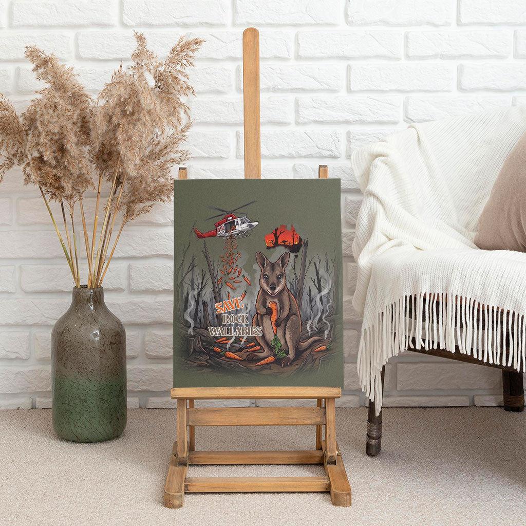 Save Rock Wallabies Australia 2026 Canvas Wall Art