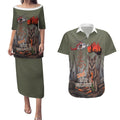 Save Rock Wallabies Australia 2026 Couples Matching Puletasi and Hawaiian Shirt