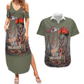 Save Rock Wallabies Australia 2026 Couples Matching Summer Maxi Dress and Hawaiian Shirt