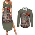 Save Rock Wallabies Australia 2026 Couples Matching Summer Maxi Dress and Long Sleeve Button Shirt