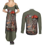 Save Rock Wallabies Australia 2026 Couples Matching Summer Maxi Dress and Long Sleeve Button Shirt