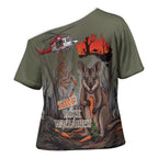 Save Rock Wallabies Australia 2026 Cross Shoulder Shirt
