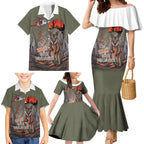 Save Rock Wallabies Australia 2026 Family Matching Mermaid Dress and Hawaiian Shirt