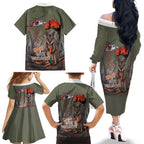 Save Rock Wallabies Australia 2026 Family Matching Off The Shoulder Long Sleeve Dress and Hawaiian Shirt