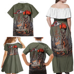 Save Rock Wallabies Australia 2026 Family Matching Off Shoulder Maxi Dress and Hawaiian Shirt