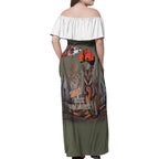 Save Rock Wallabies Australia 2026 Family Matching Off Shoulder Maxi Dress and Hawaiian Shirt