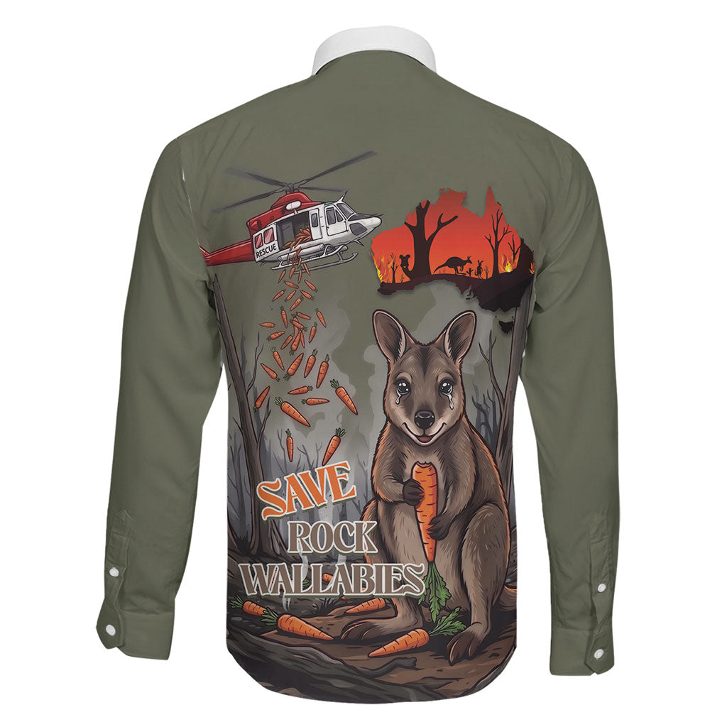 Save Rock Wallabies Australia 2026 Family Matching Off Shoulder Short Dress and Hawaiian Shirt