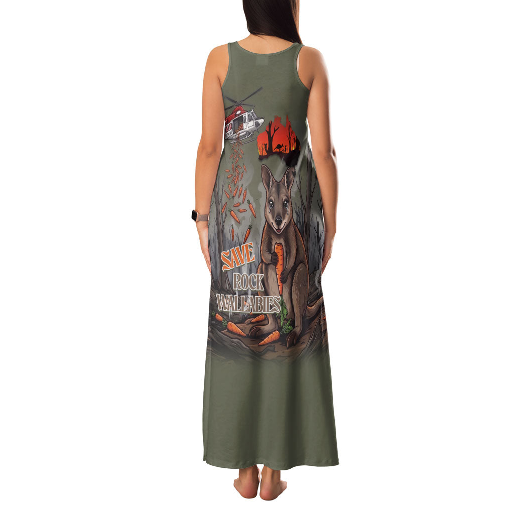 Save Rock Wallabies Australia 2026 Family Matching Tank Maxi Dress and Hawaiian Shirt
