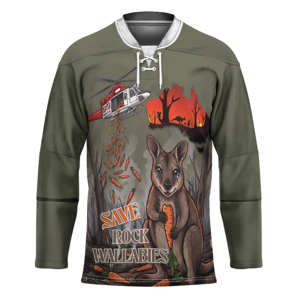 Save Rock Wallabies Australia 2026 Hockey Jersey