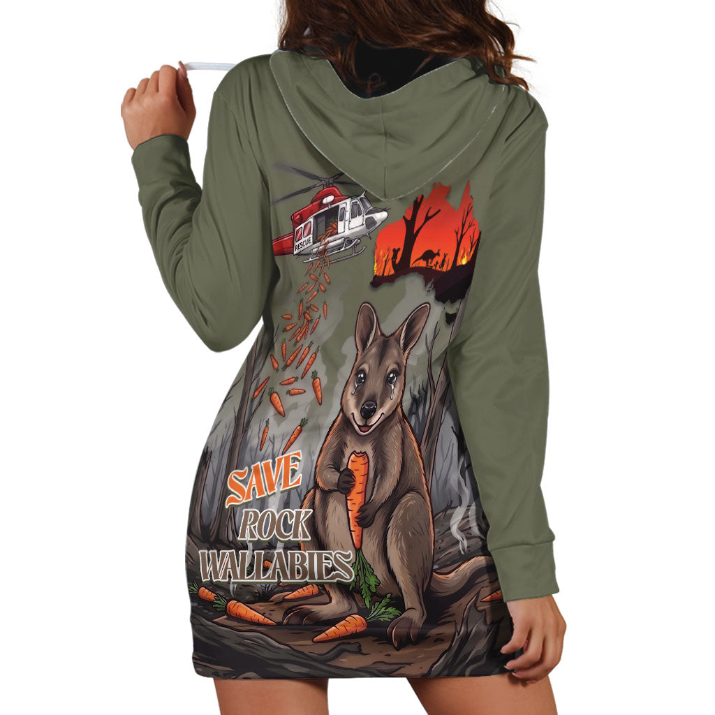 Save Rock Wallabies Australia 2026 Hoodie Dress