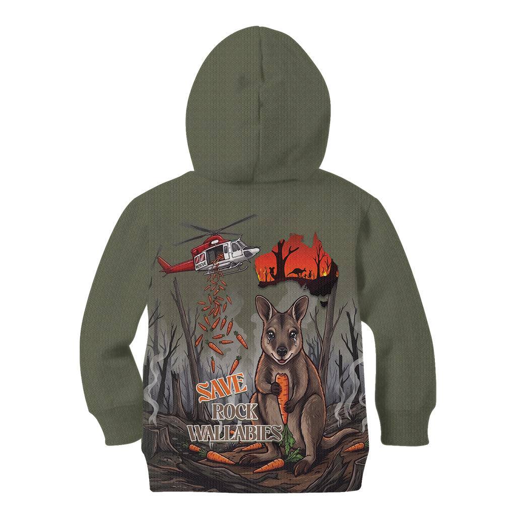 Save Rock Wallabies Australia 2026 Kid Hoodie