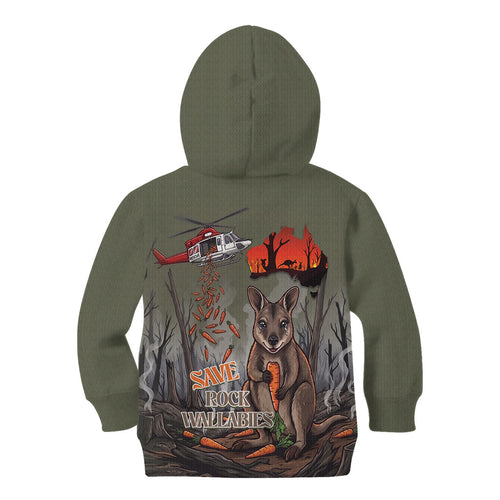 Save Rock Wallabies Australia 2026 Kid Hoodie