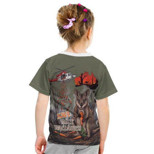 Save Rock Wallabies Australia 2026 Kid T Shirt