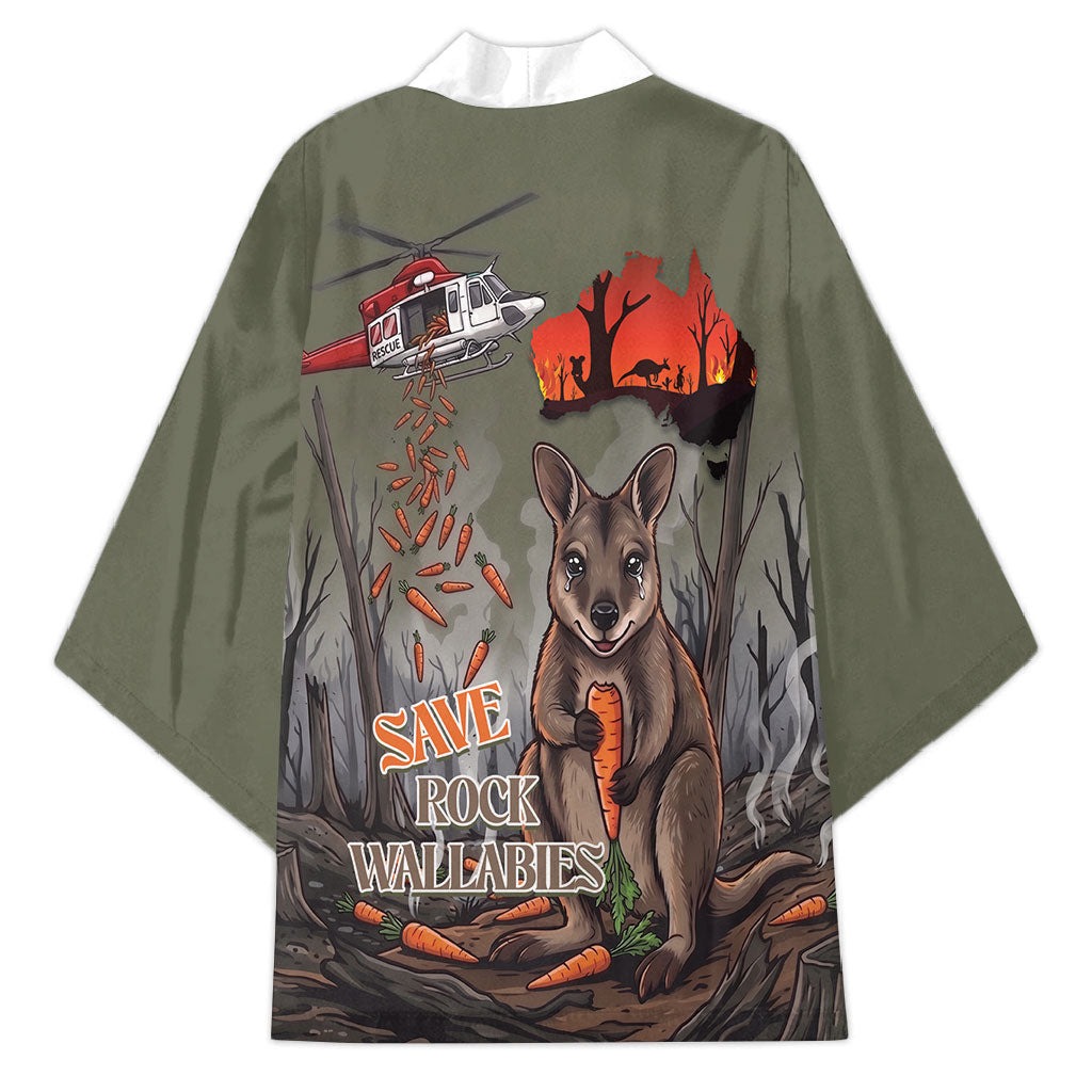 Save Rock Wallabies Australia 2026 Kimono