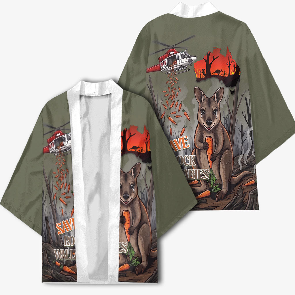 Save Rock Wallabies Australia 2026 Kimono