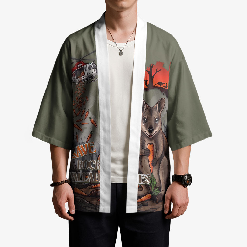 Save Rock Wallabies Australia 2026 Kimono