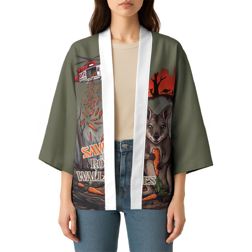 Save Rock Wallabies Australia 2026 Kimono