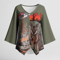 Save Rock Wallabies Australia 2026 Kimono Sleeve Blouse