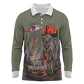 Save Rock Wallabies Australia 2026 Long Sleeve Polo Shirt