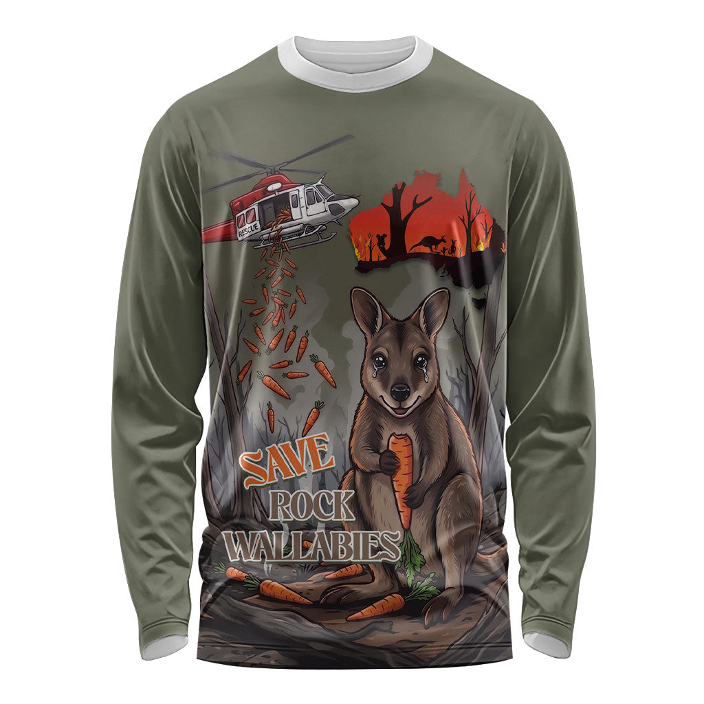 Save Rock Wallabies Australia 2026 Long Sleeve Shirt