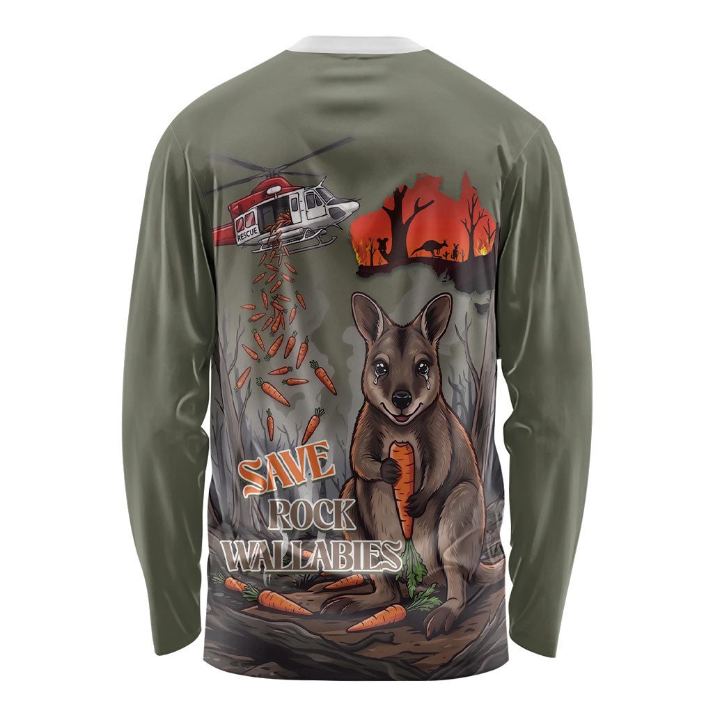 Save Rock Wallabies Australia 2026 Long Sleeve Shirt