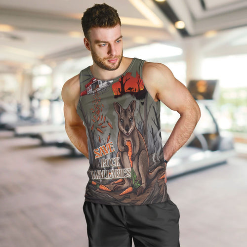 Save Rock Wallabies Australia 2026 Men Tank Top