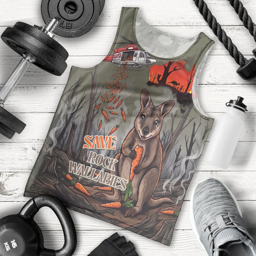 Save Rock Wallabies Australia 2026 Men Tank Top