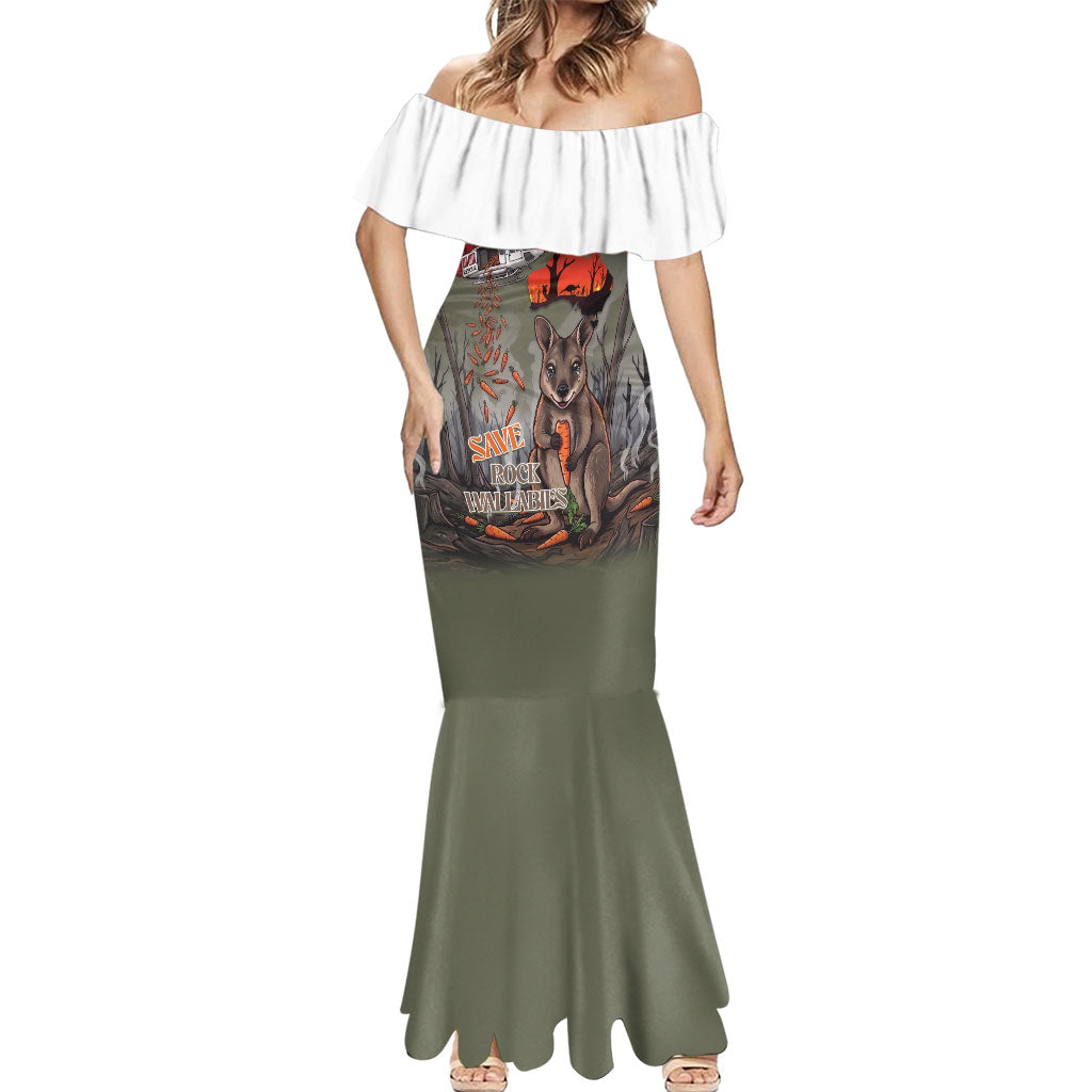 Save Rock Wallabies Australia 2026 Mermaid Dress
