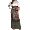 Save Rock Wallabies Australia 2026 Off Shoulder Maxi Dress